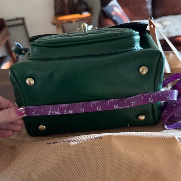 Patricia Nash Forest Green Embossed Leather Bag - Picture 14 of 16